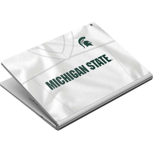 Michigan State University White Jersey Surface Book Skin
